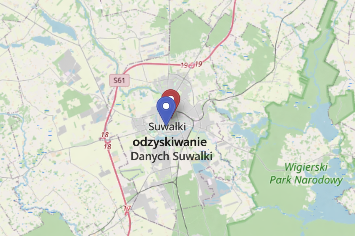 Odzyskiwanie Danych Suwałki Odzyskiwanie Danych ul. Alfreda Wierusza-Kowalskiego 4 16-402 Suwałki Współrzędne punktu: Szerokość: 54.1254798 Długość: 22.9415241 ul. Kowalskiego 4