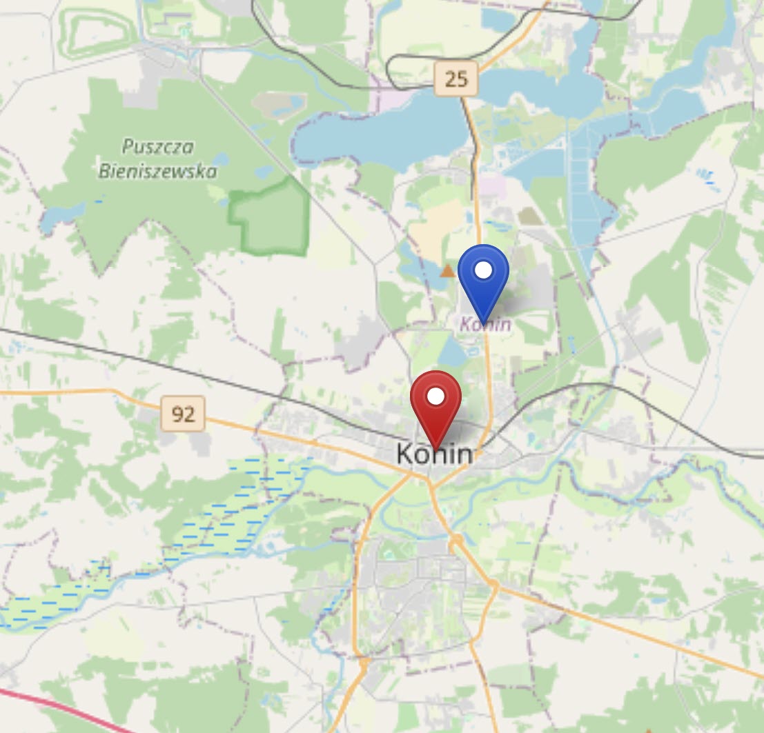 Nawiguj do: ul. Fryderyka Chopina 10, Konin Szczegóły lokalizacji: Adres: ul. Fryderyka Chopina 10, 62-510 Konin Współrzędne: 52.2339734, 18.2620222